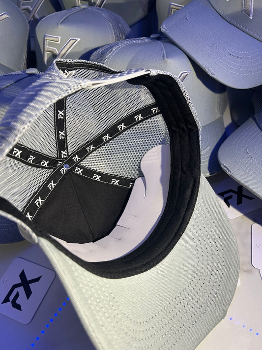 Flux Trucker Hat Platinum Grey