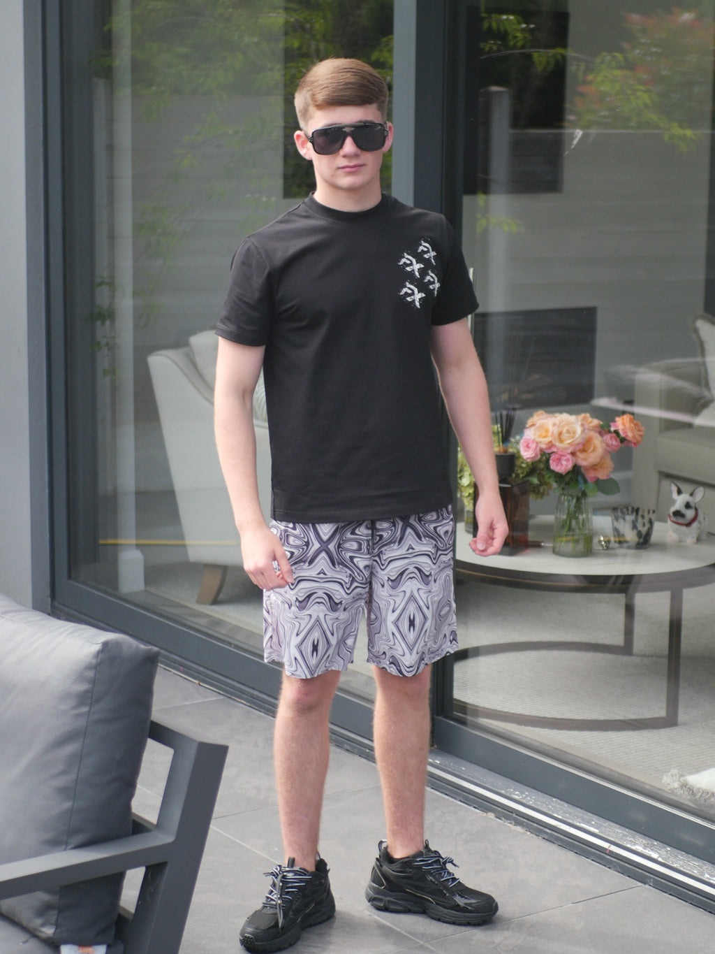 MARBLE MOSAIC SHORTS