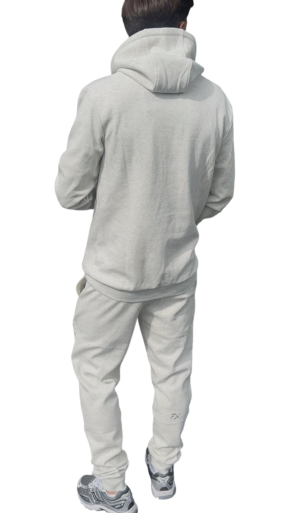 LIGHT GREY DIAMOND FX LOGO HOODIE TRACKSUIT