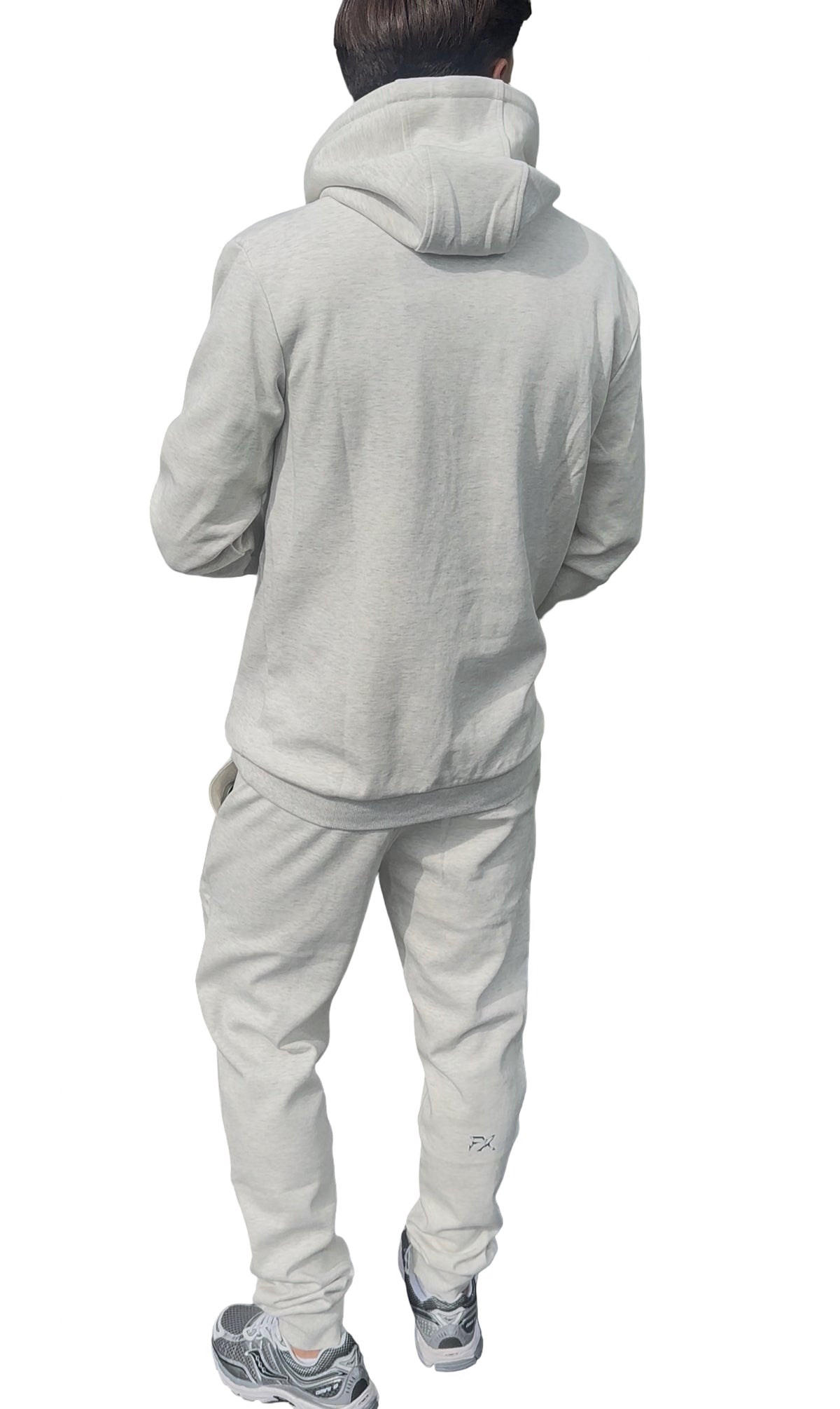 LIGHT GREY DIAMOND FX LOGO HOODIE TRACKSUIT