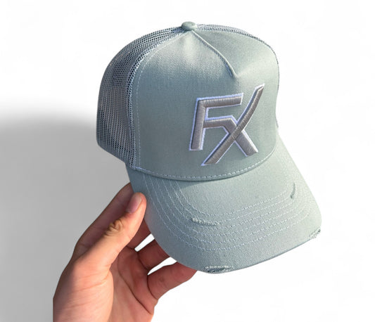Flux Trucker Hat Platinum Grey