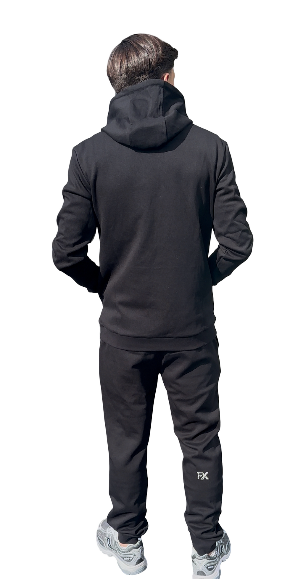 BLACK FX DIAMOND LOGO HOODIE TRACKSUIT