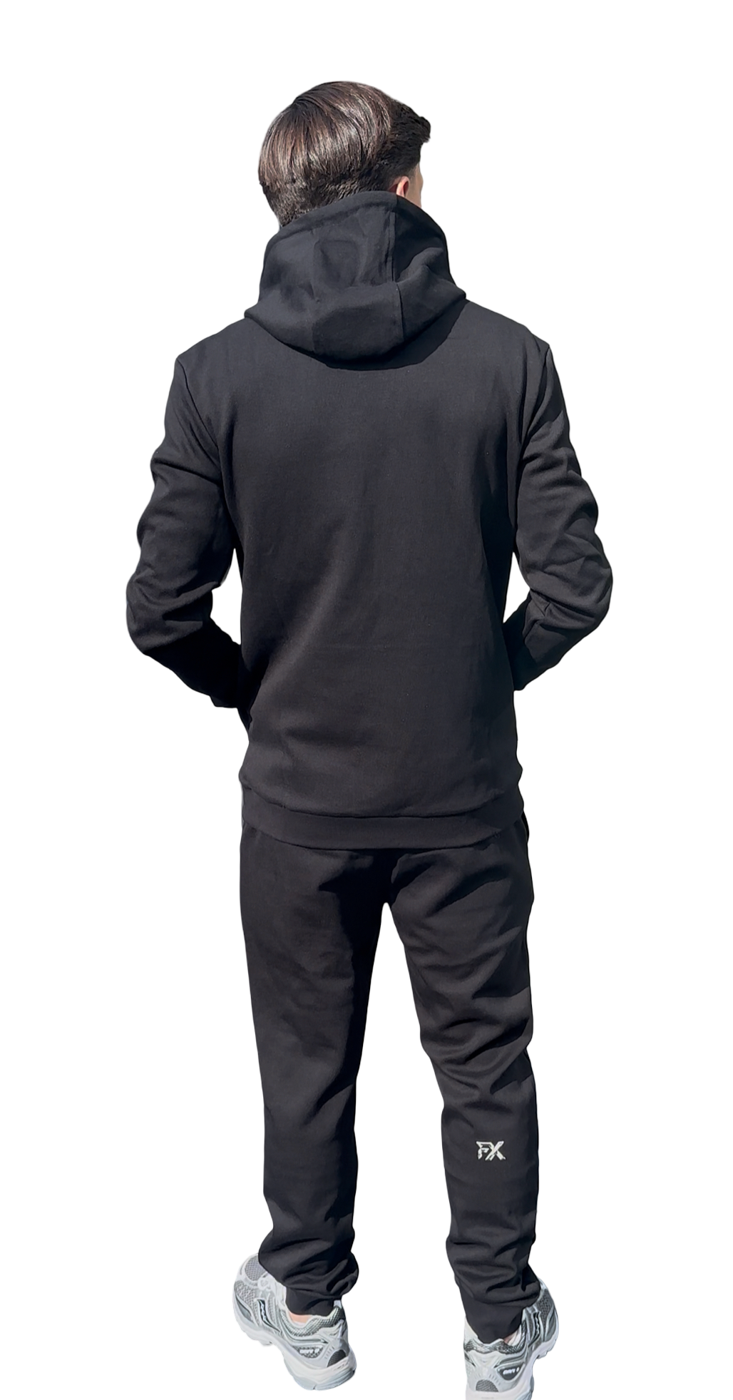 BLACK FX DIAMOND LOGO HOODIE TRACKSUIT