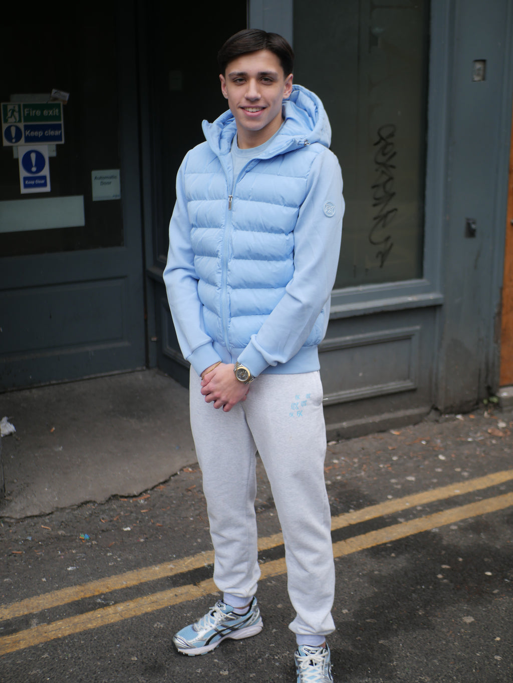 POWDER BLUE PANEL JACKET 1.0