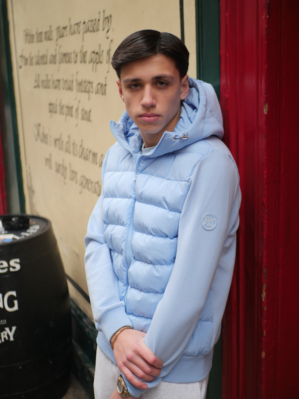 POWDER BLUE PANEL JACKET 1.0