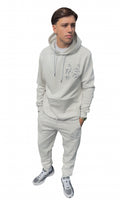 LIGHT GREY DIAMOND FX LOGO HOODIE TRACKSUIT