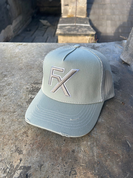 Flux Trucker Hat Platinum Grey