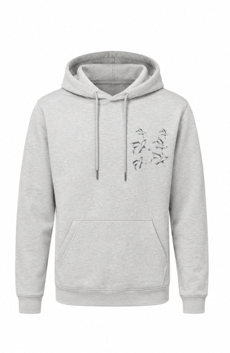 LIGHT GREY FX DIAMOND LOGO HOODIE