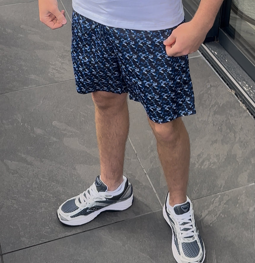 SEA BLUE MOSAIC SHORTS