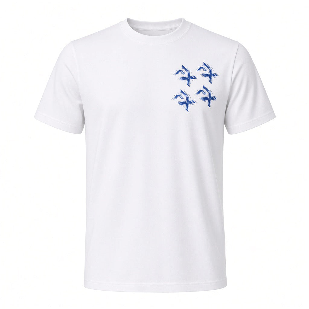 SEA BLUE MOSAIC COTTON T