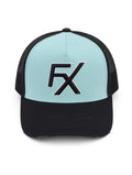TIFFANY BLUE / BLACK TRUCKER HAT